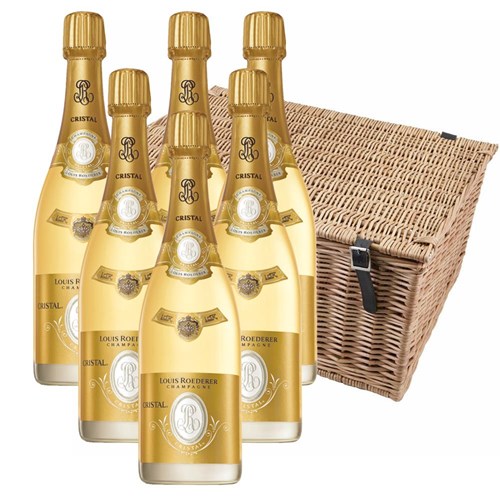 Louis Roederer Cristal Cuvee Prestige 2015 Brut 75cl Case of 6 Hamper